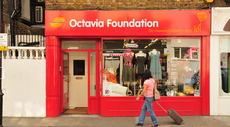 Octavia Foundation charity shop window